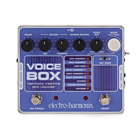 electro-harmonix voice box harmonizer|harmony box for singing.